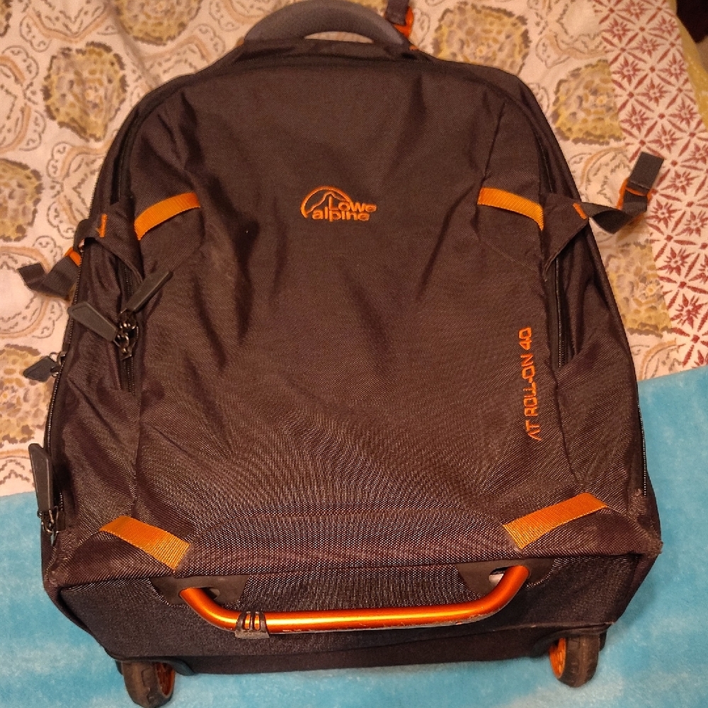 Alpine Charcoal and Orange Travel Backpack